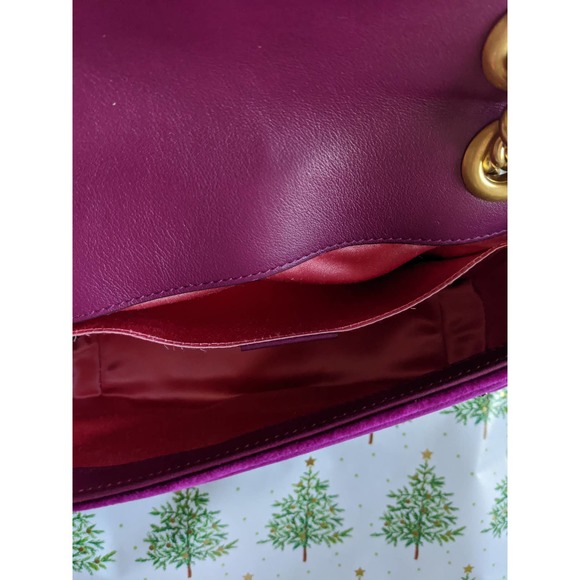 Gucci Velvet Matelasse Embroidered Mini GG Marmont - Picture 6 of 11